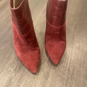 Michael Kors Red Ankle Booties